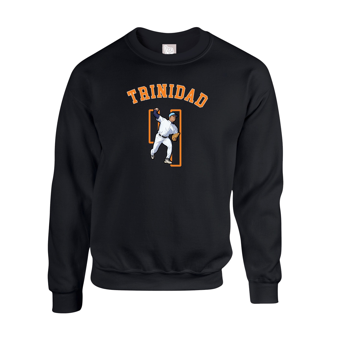 Fleece Crew — Shirsey Arch in Black