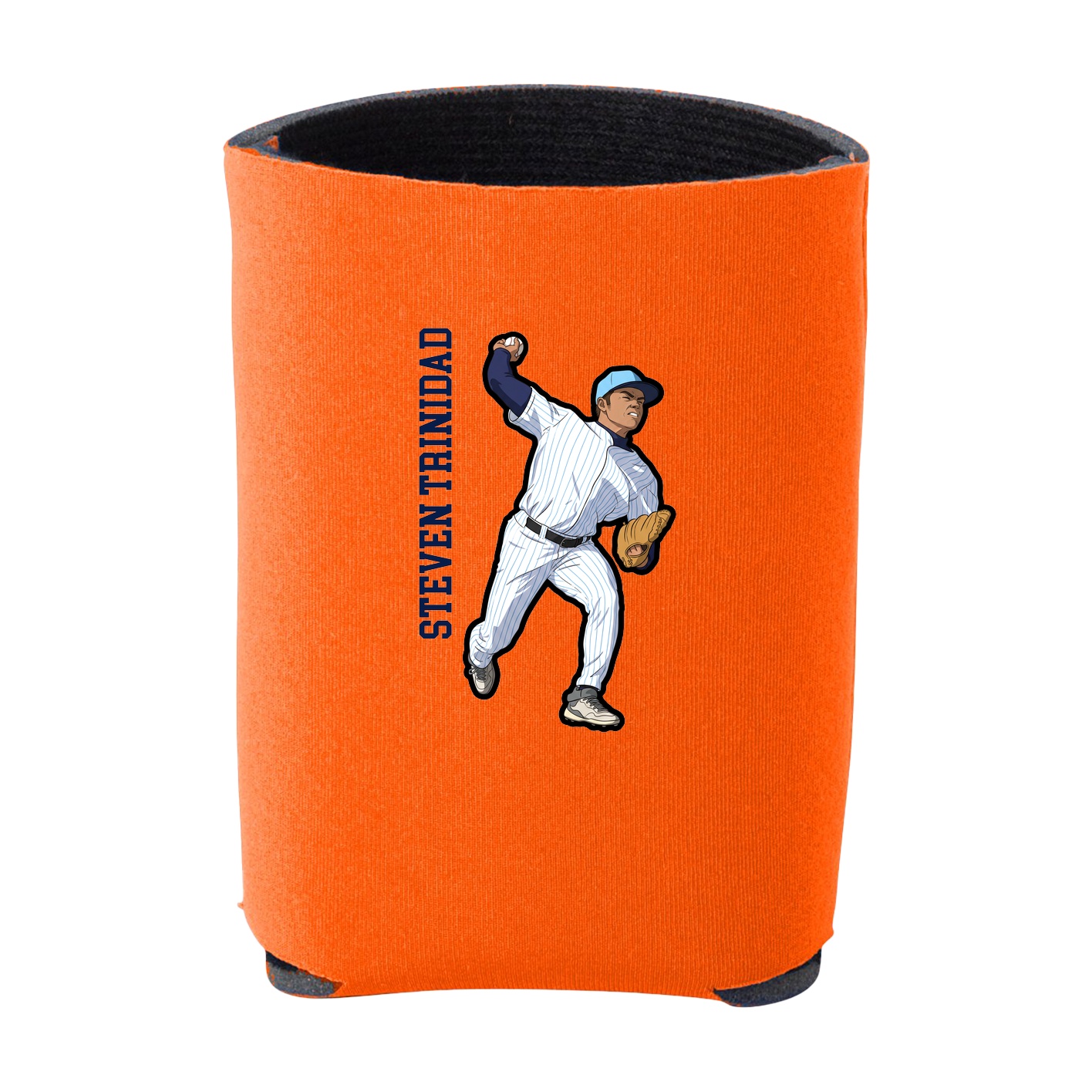 Can Holder — Name Vertical in Orange