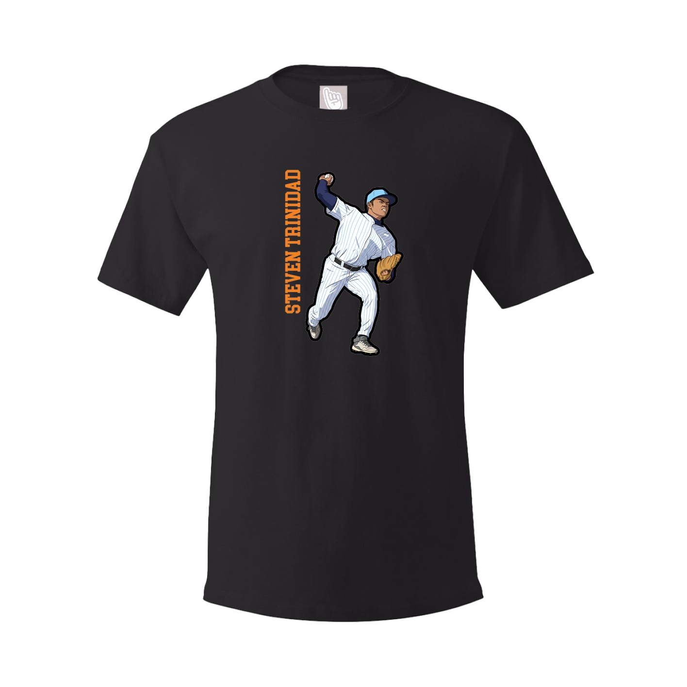 Tee — Name Vertical in Black