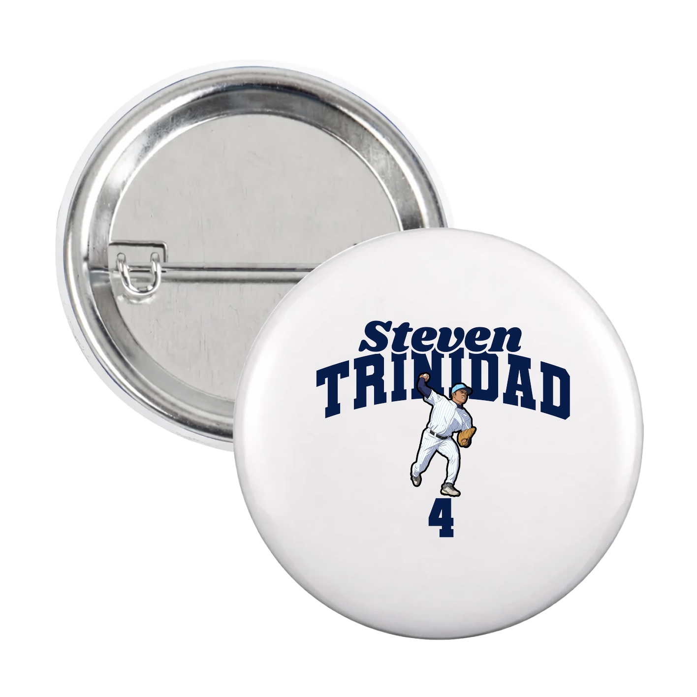 Game Day Button — Signature Arch in White