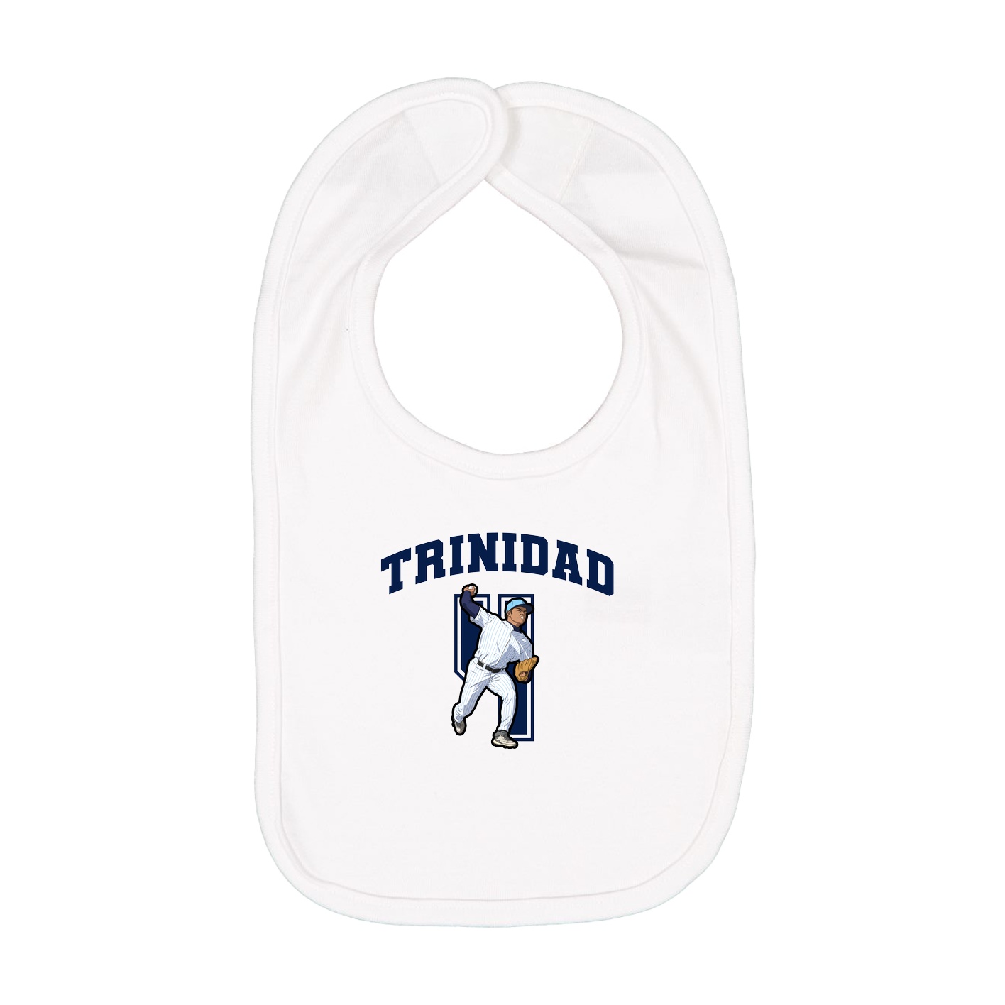 Infant Bib — Number in White