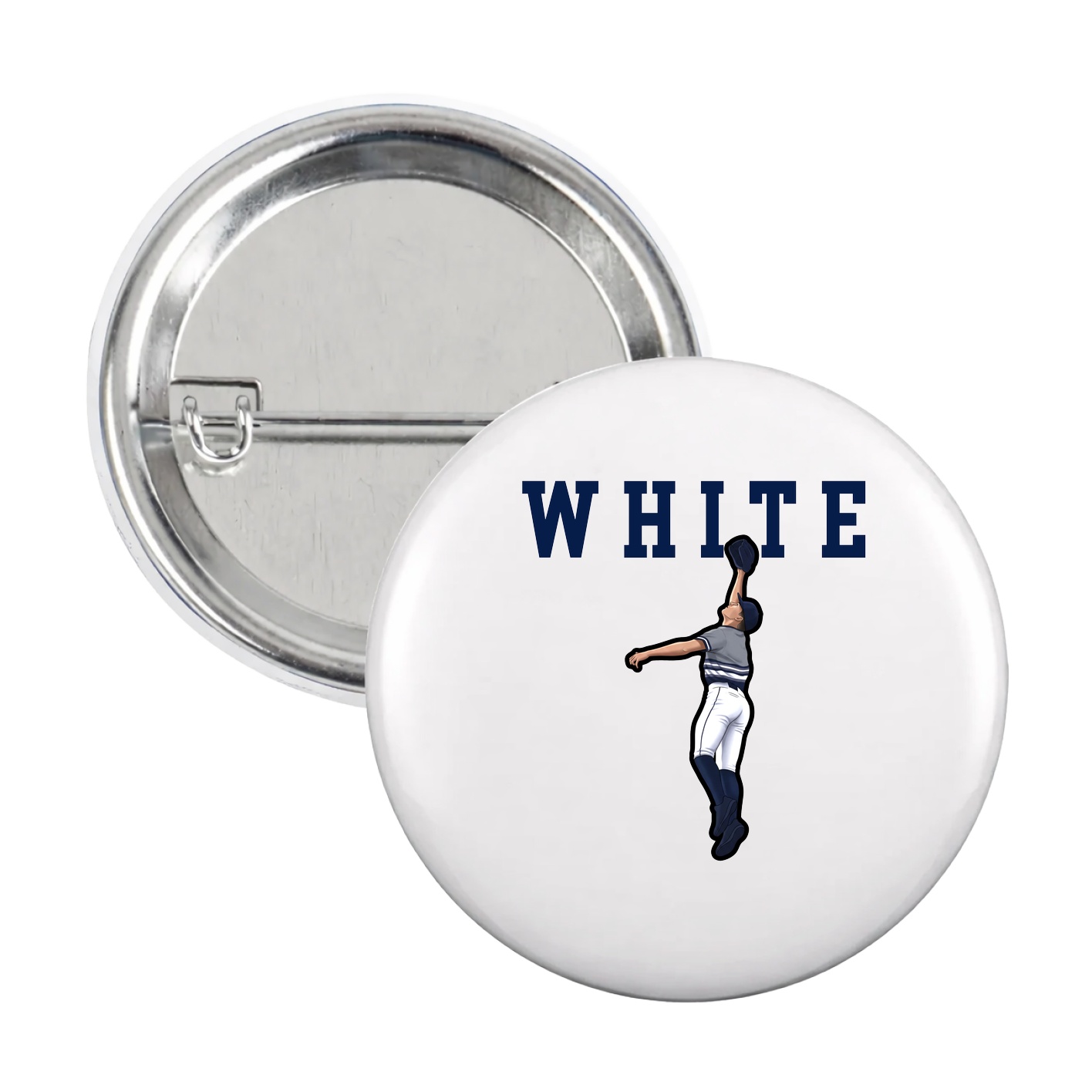 Game Day Button — Shirsey in White