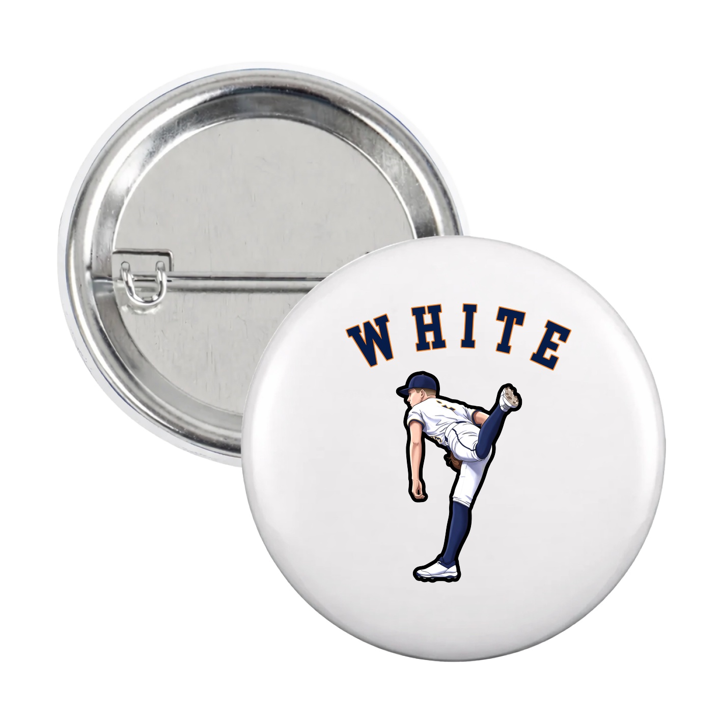 Game Day Button — Shirsey Arch in White