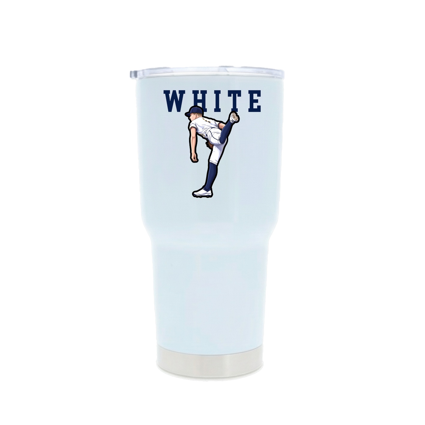 30oz Stainless Steel Tumbler — Shirsey in White