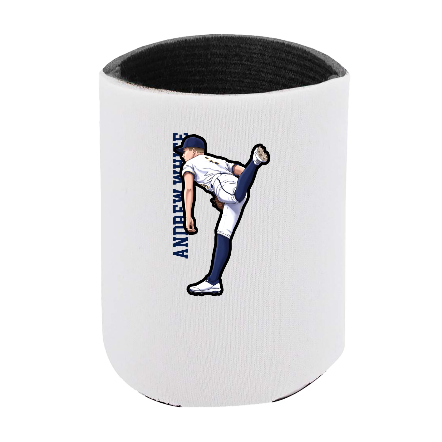 Can Holder — Name Vertical in White