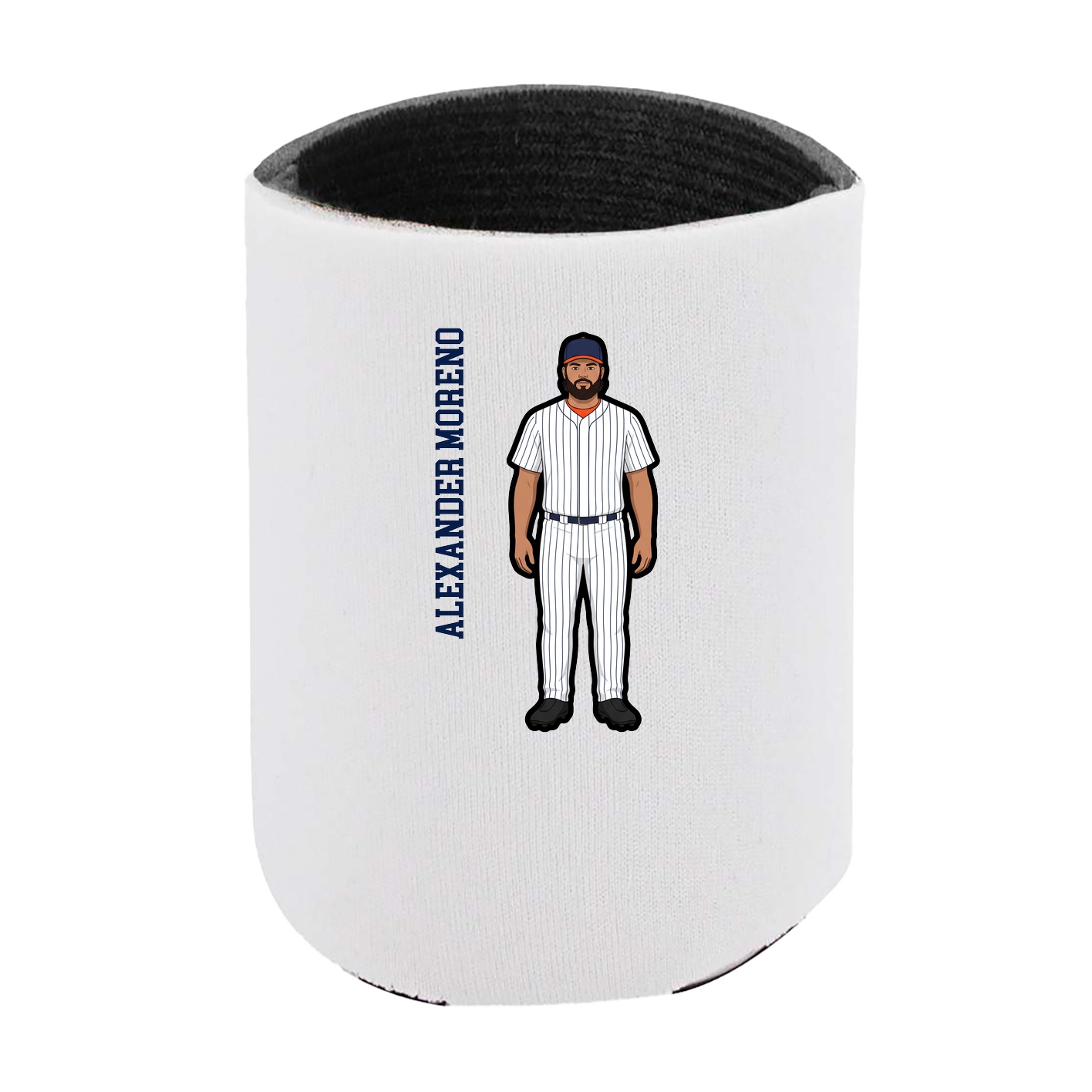 Can Holder — Name Vertical in White