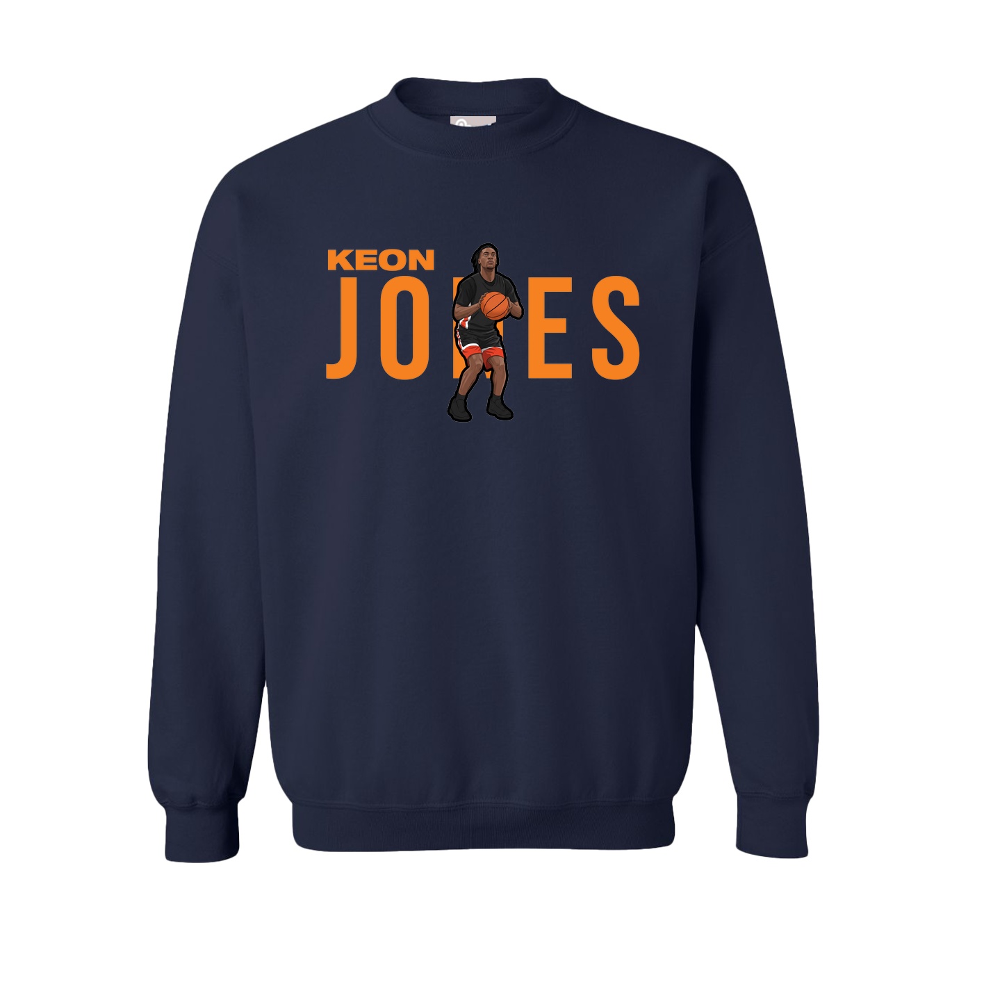 Fleece Crew — Player Name in Navy