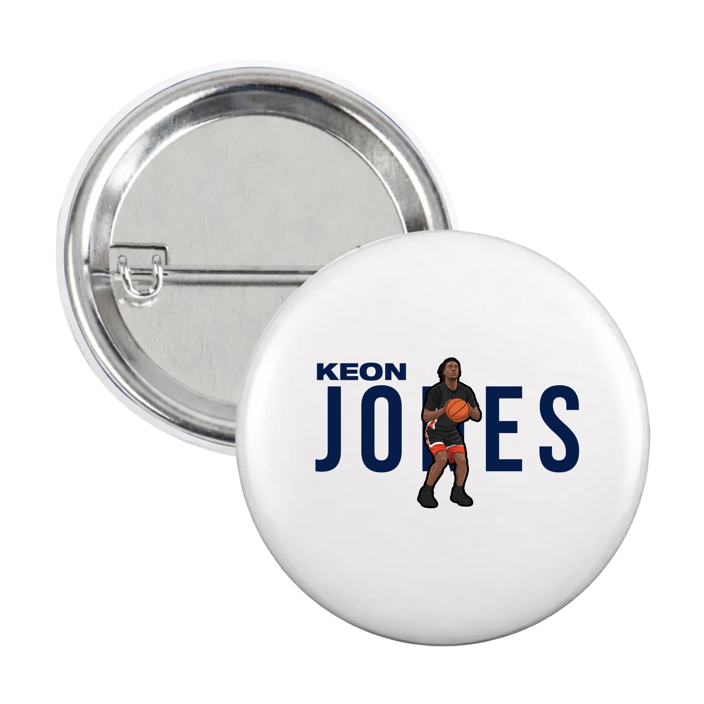 Game Day Button — Player Name in White