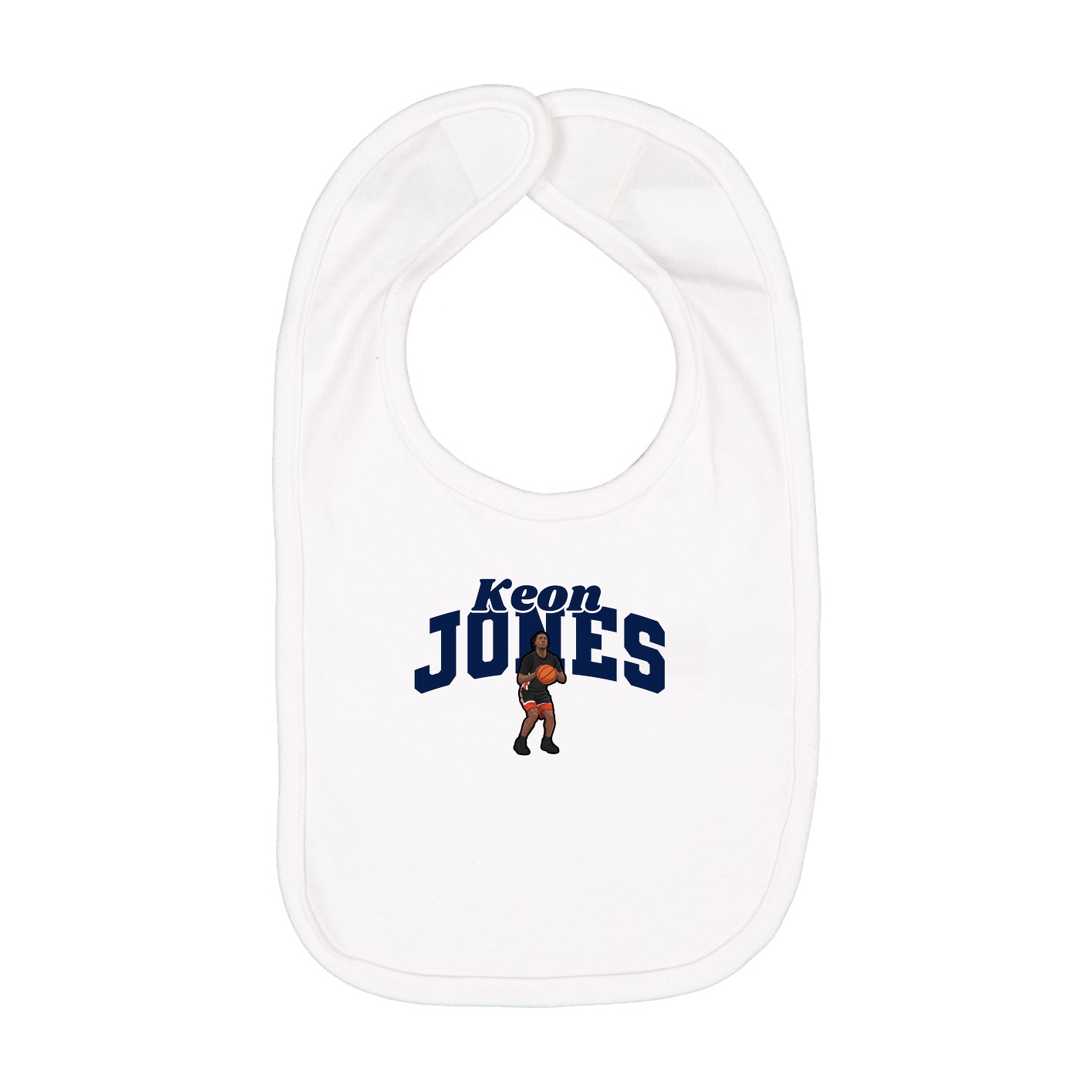 Infant Bib — Signature Arch in White