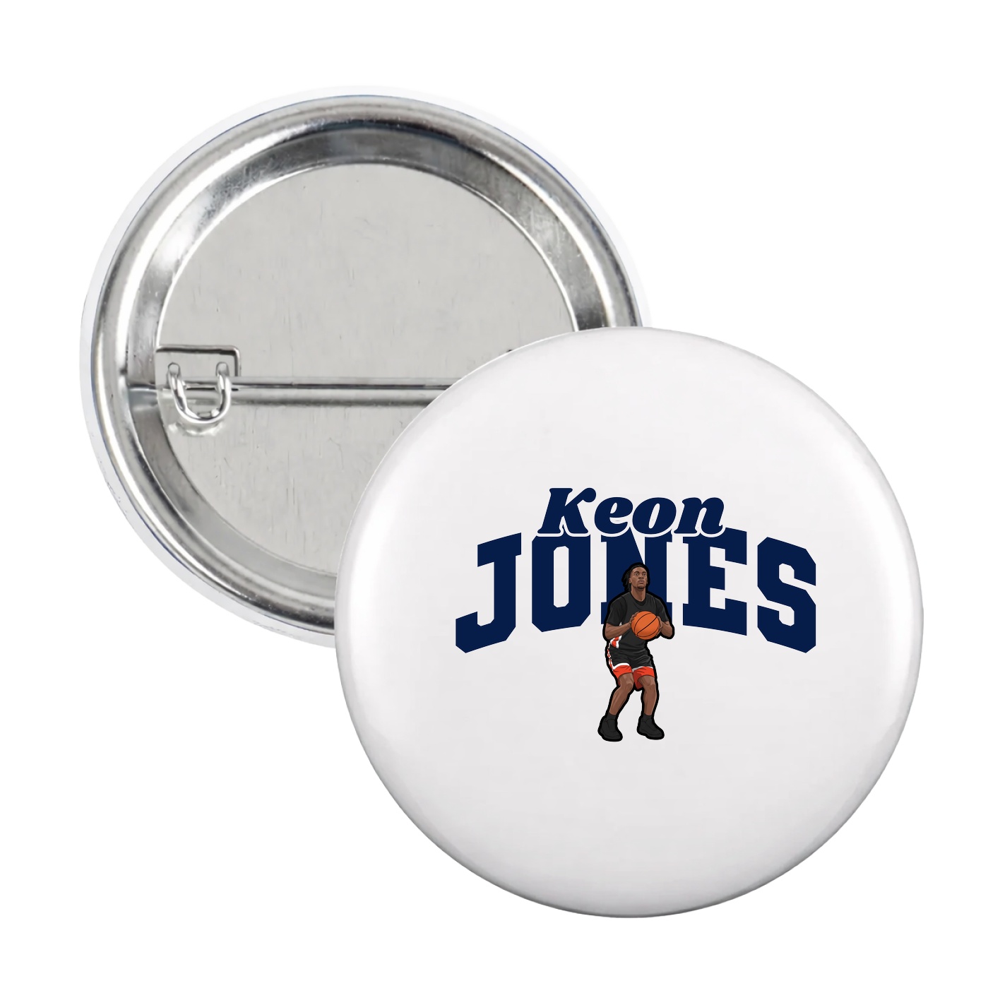 Game Day Button — Signature Arch in White