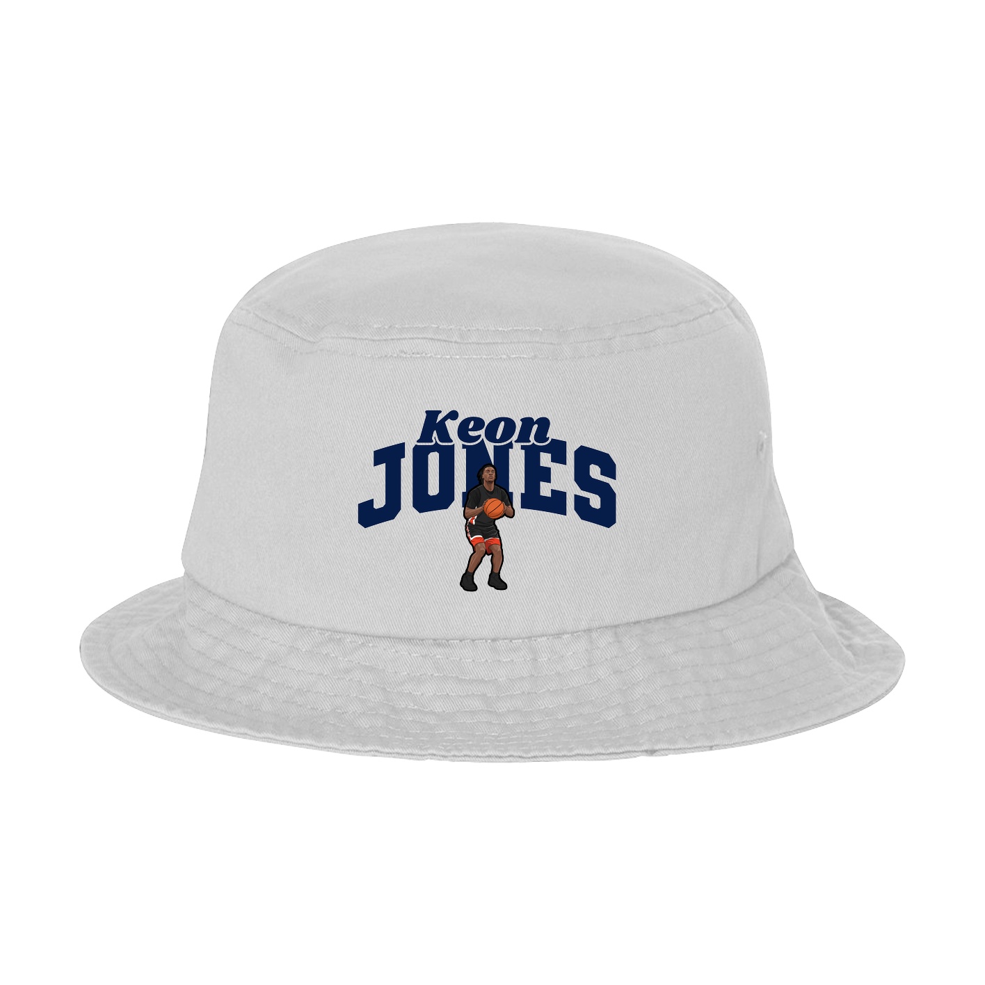 Bucket Cap — Signature Arch in White