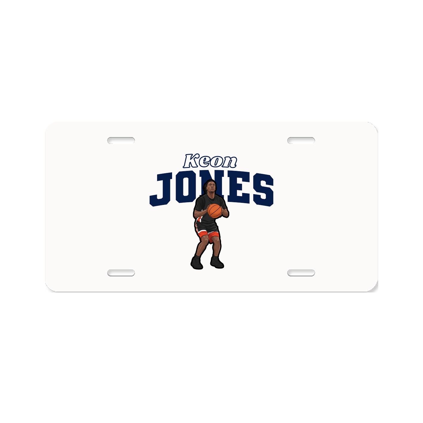 License Plate — Name Arch in Classic