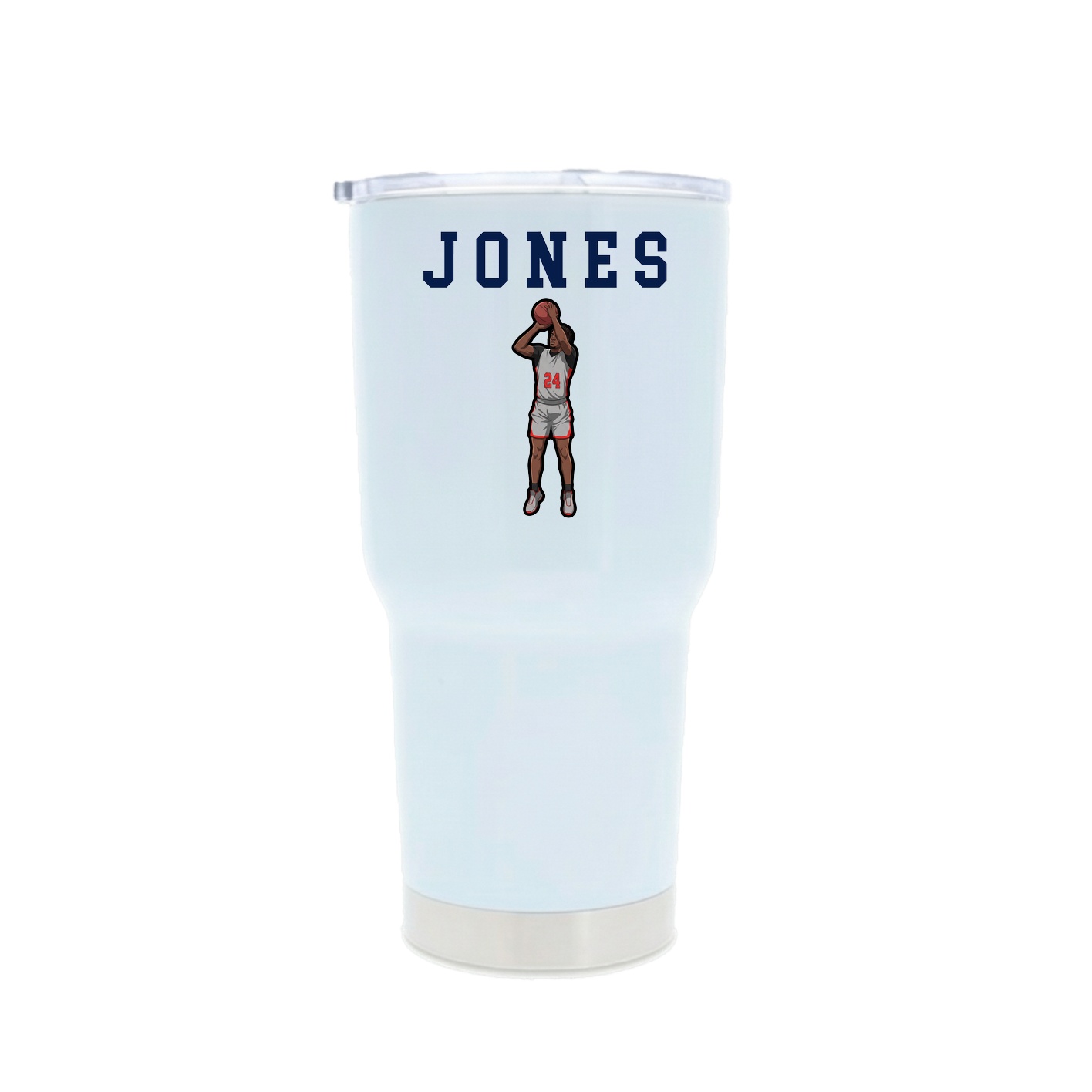 30oz Stainless Steel Tumbler — Shirsey in White