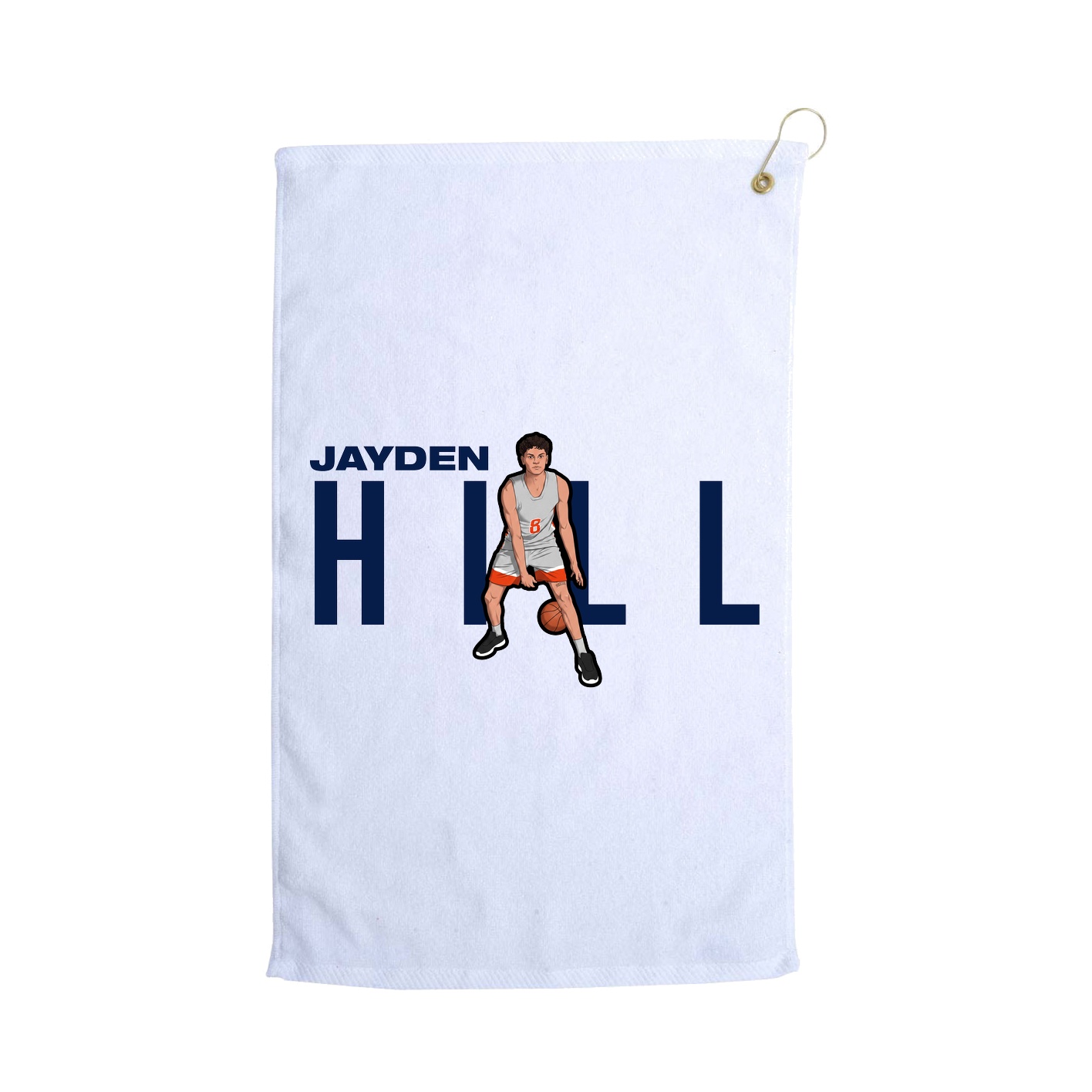 Golf Towel — Player Name in White