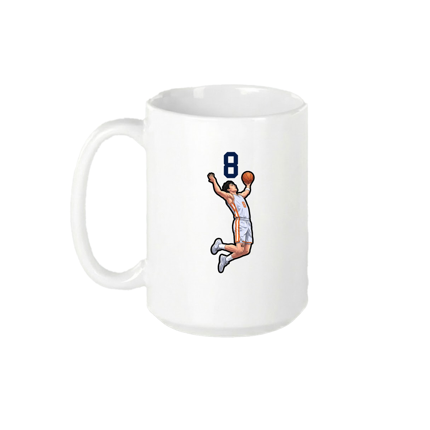 15oz Coffee Mug — Number Top in White