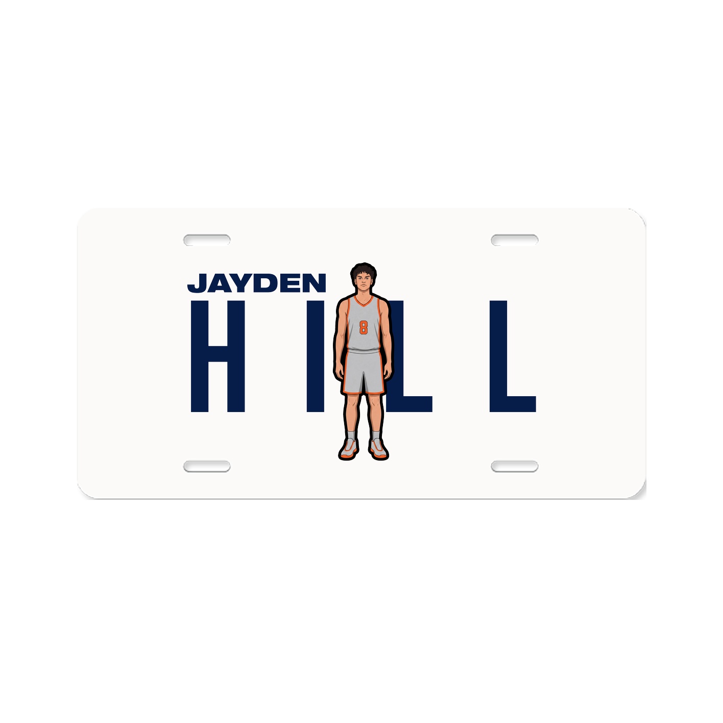 License Plate — Player Name in Classic