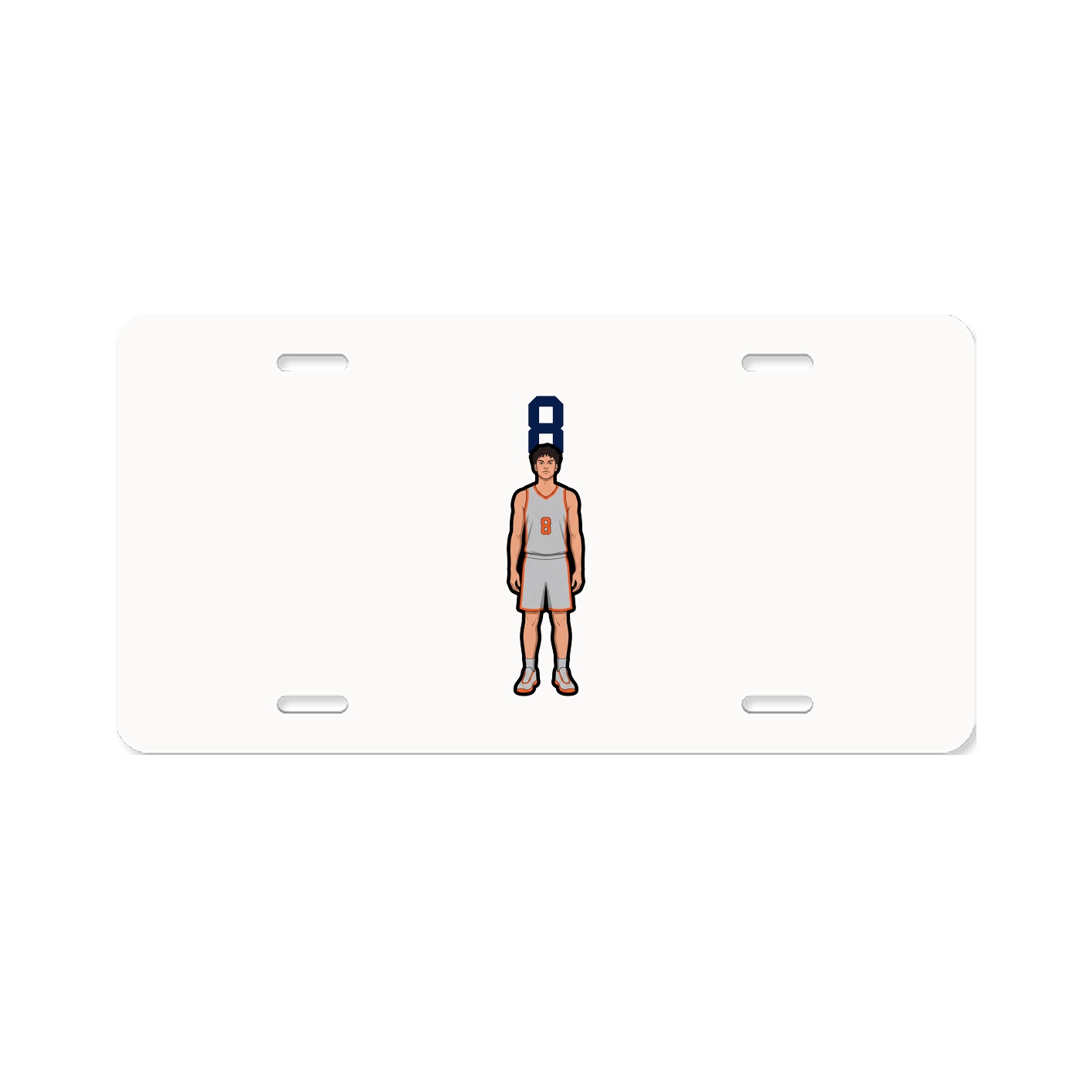 License Plate — Number Top in Classic