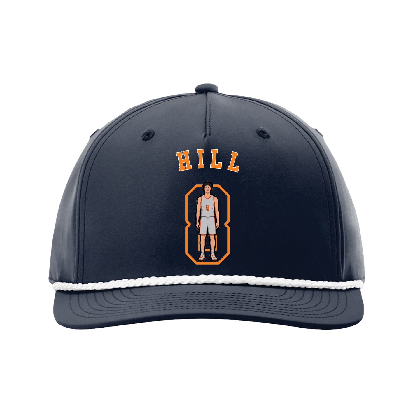 Five-Panel Classic Rope Cap — Shirsey Arch in Navy