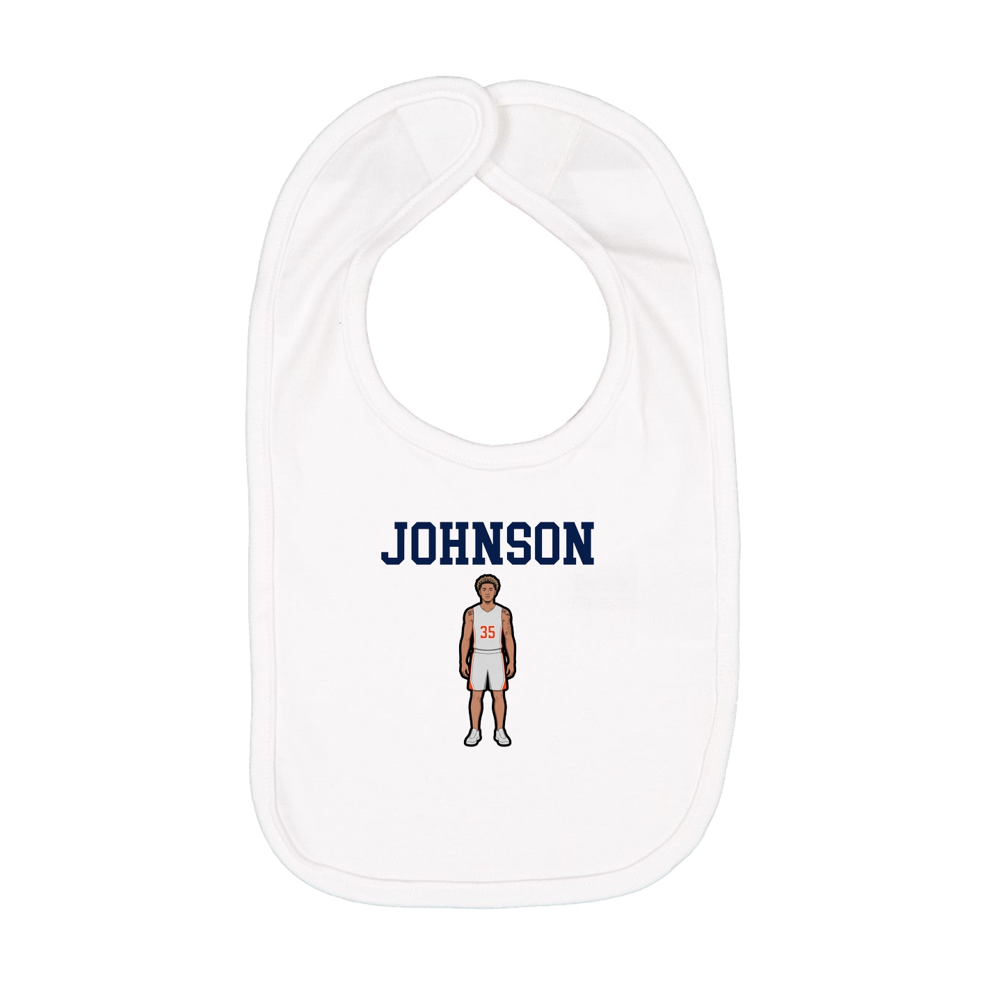 Infant Bib — Shirsey in White