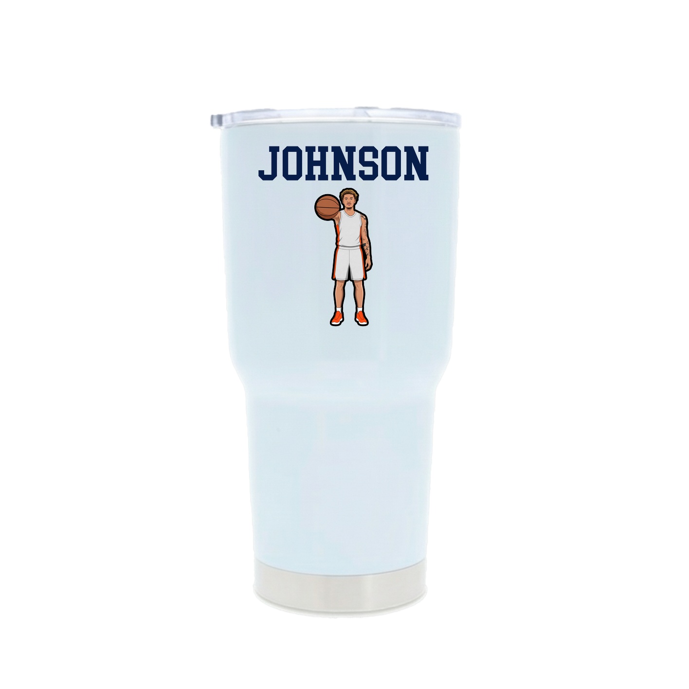 30oz Stainless Steel Tumbler — Shirsey in White