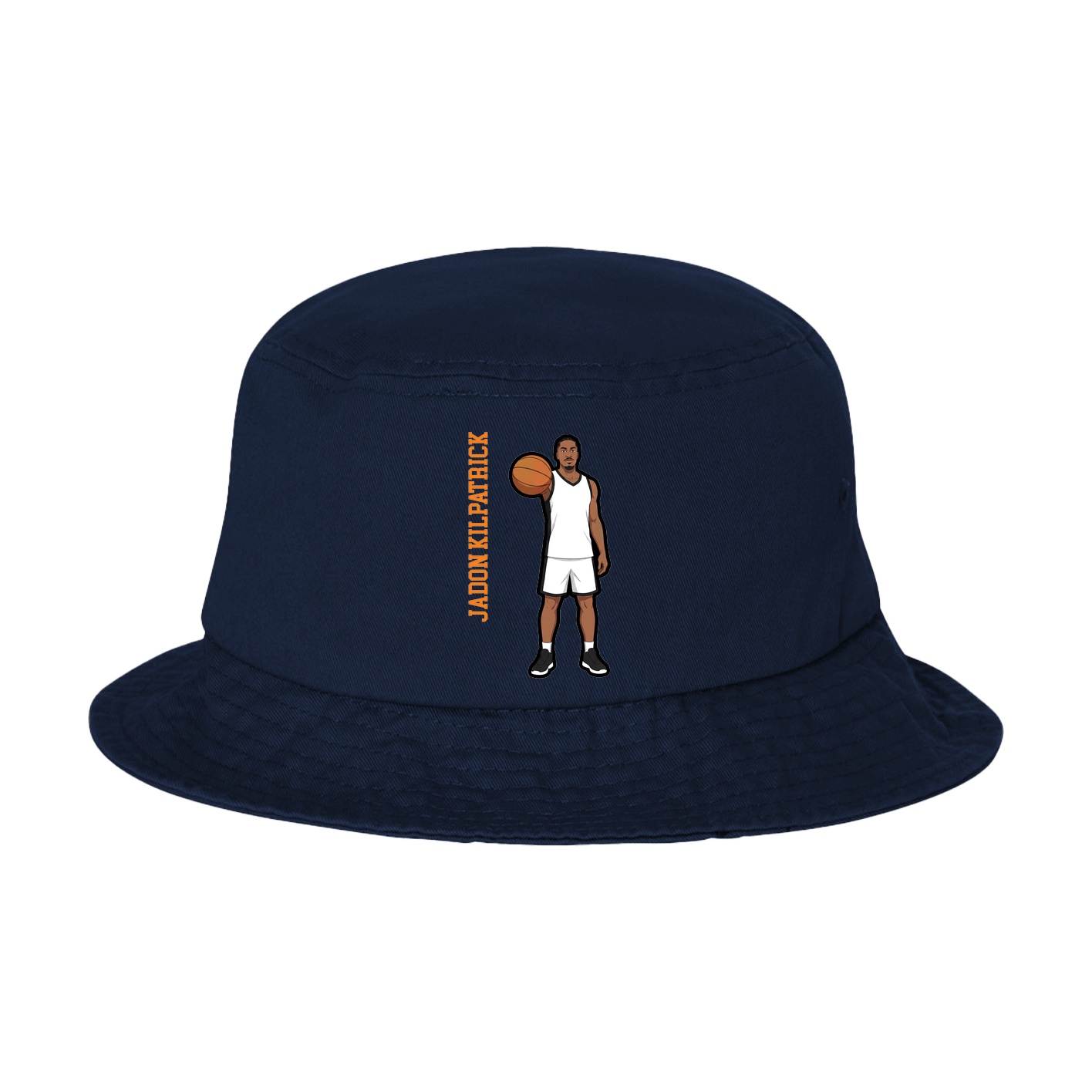 Bucket Cap — Name Vertical in Navy