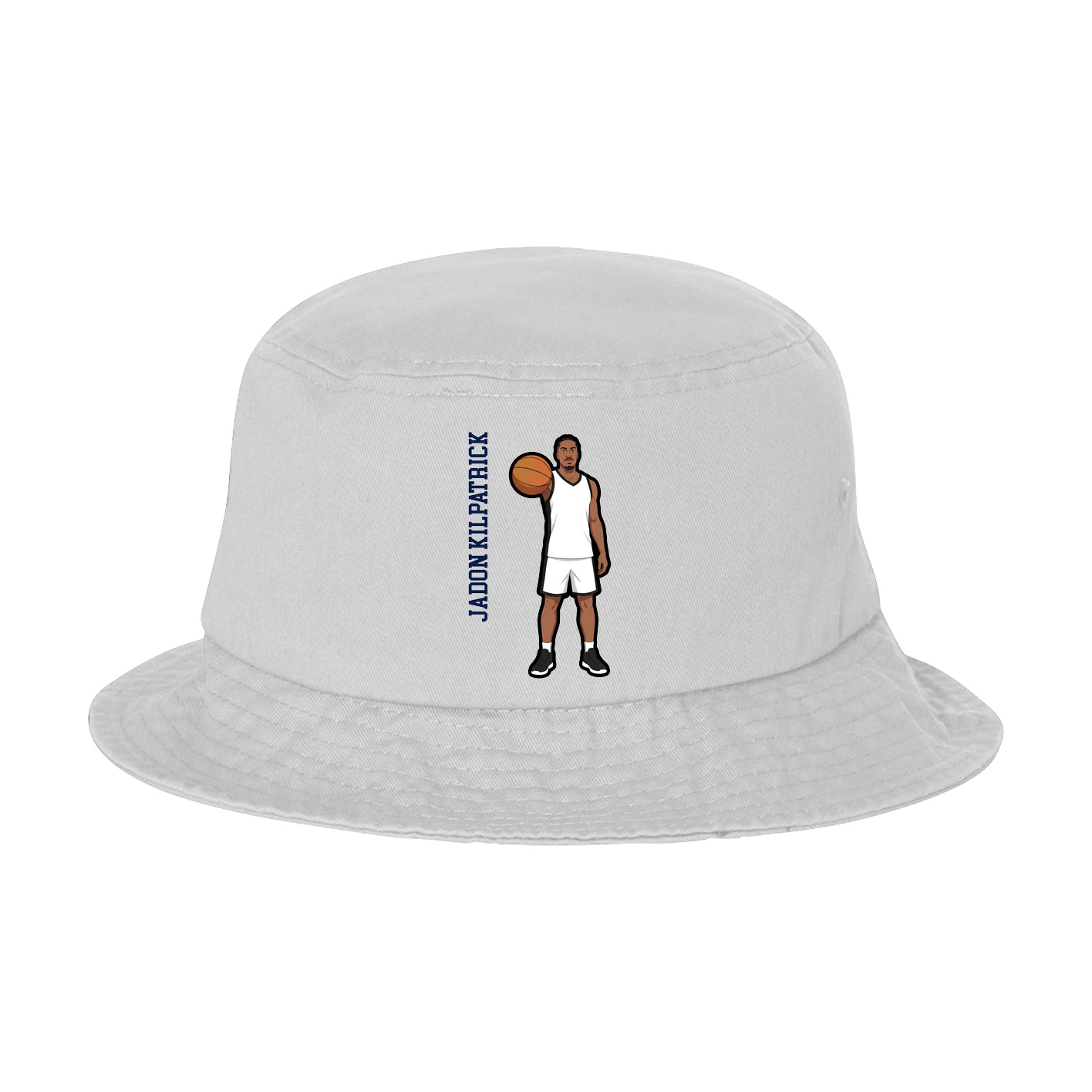 Bucket Cap — Name Vertical in White
