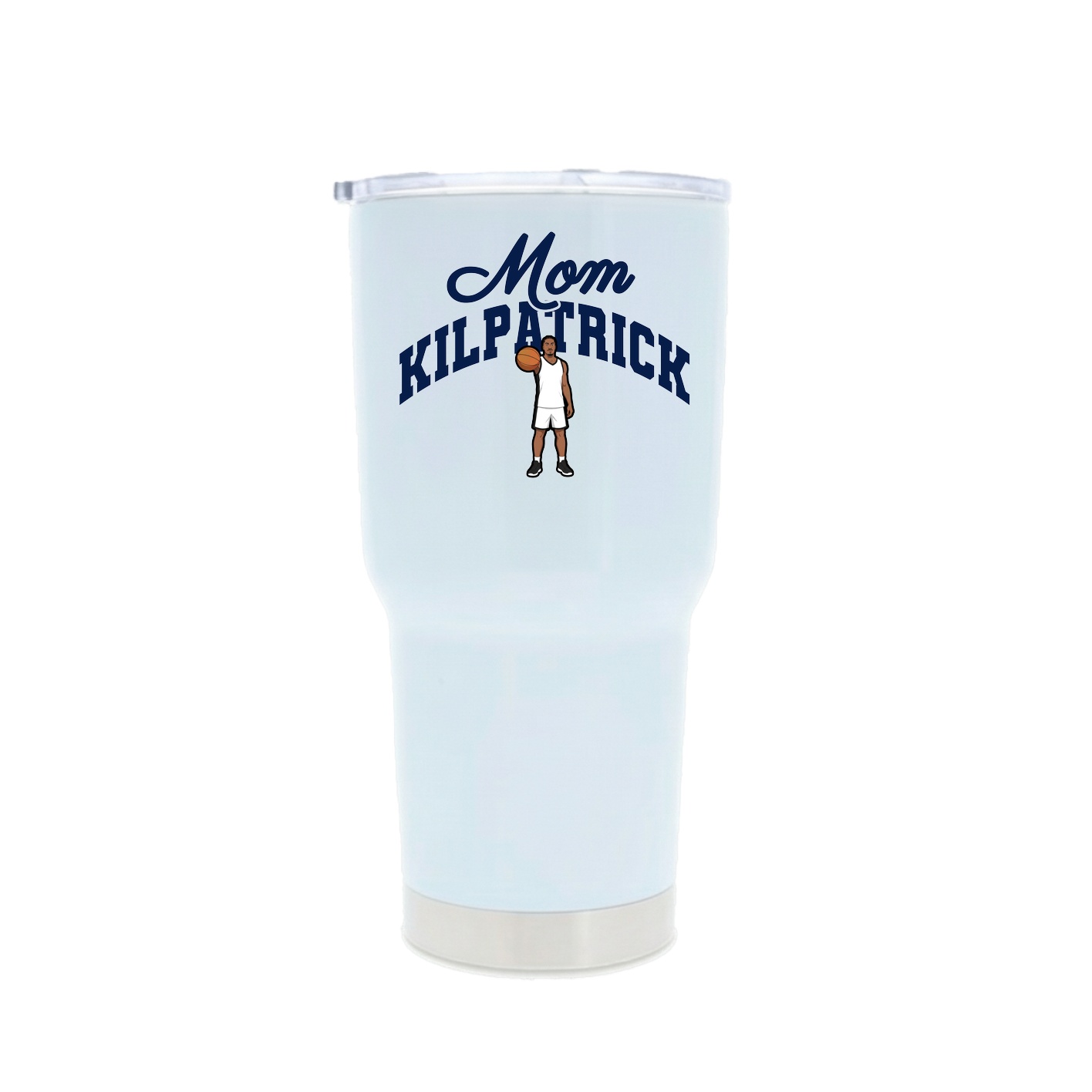 30oz Stainless Steel Tumbler — Mothers Day Arch in White