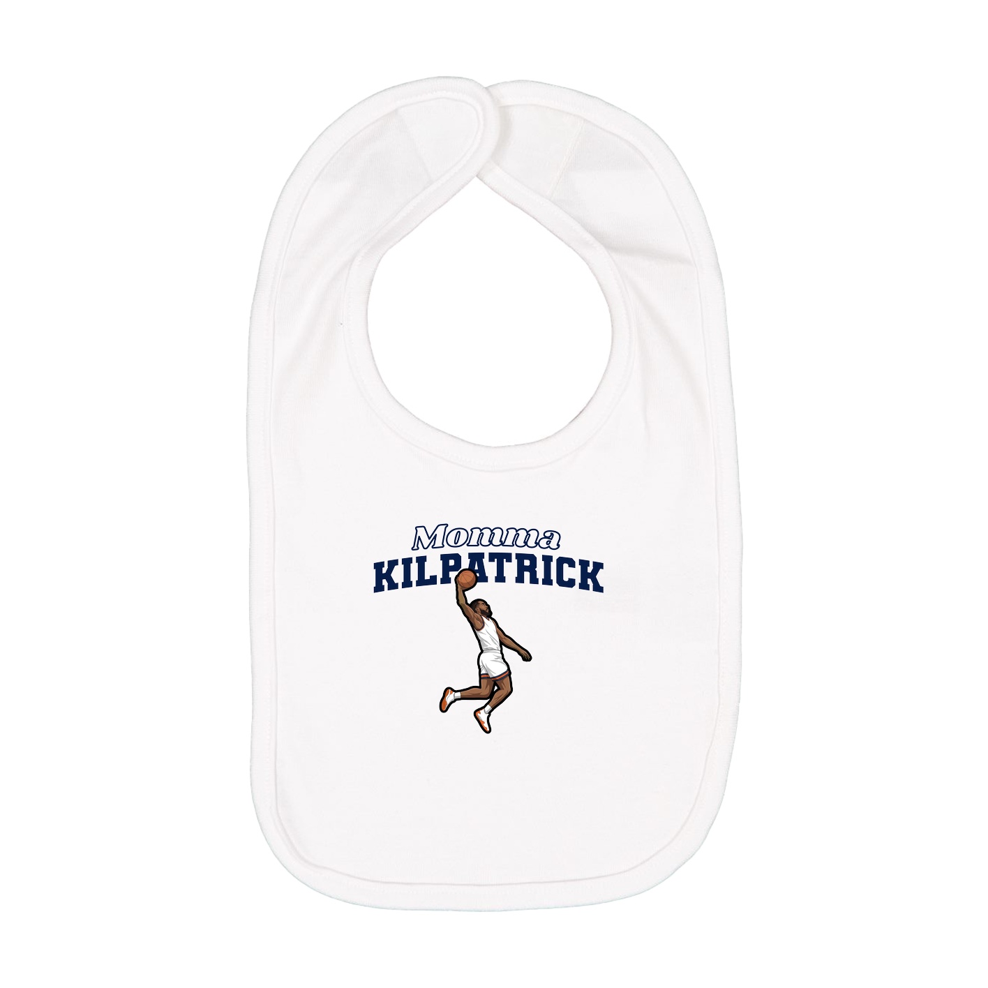 Infant Bib — Mothers Day Block in White