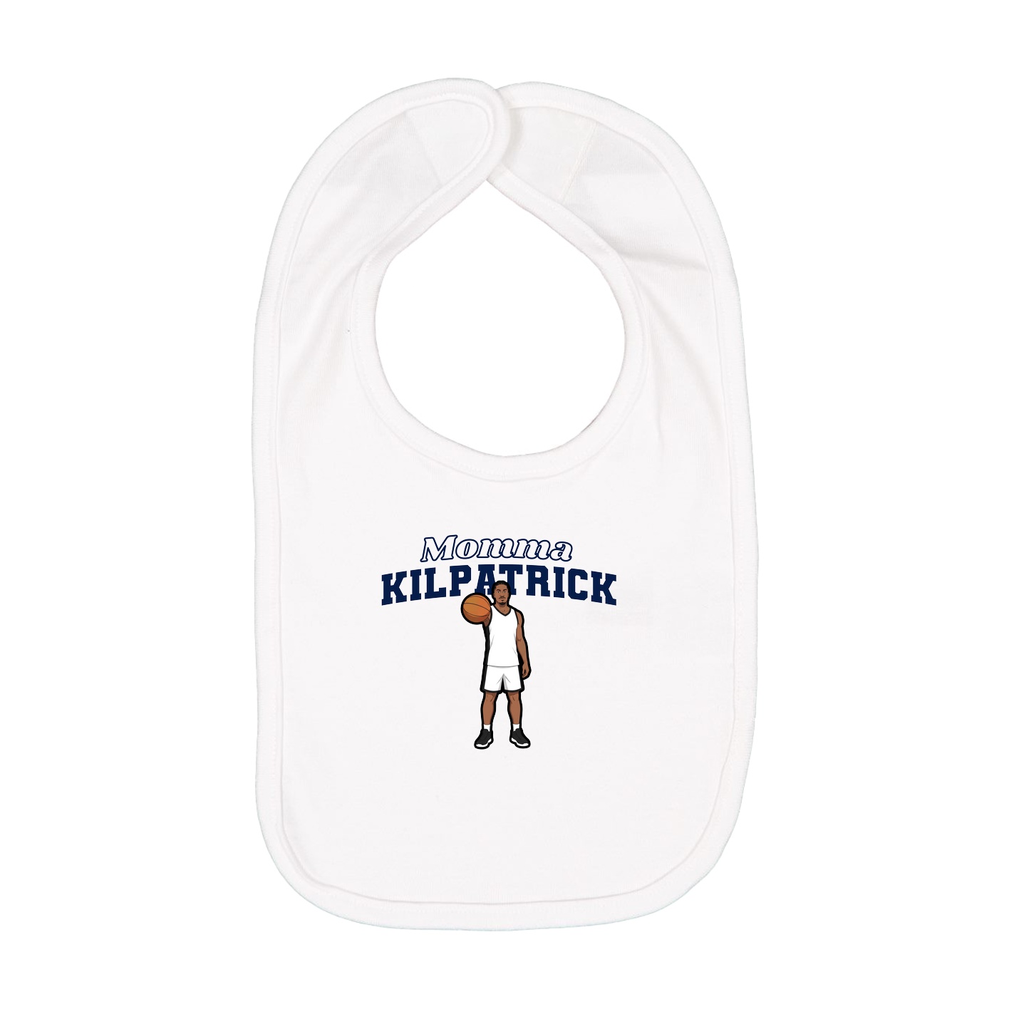 Infant Bib — Mothers Day Block in White