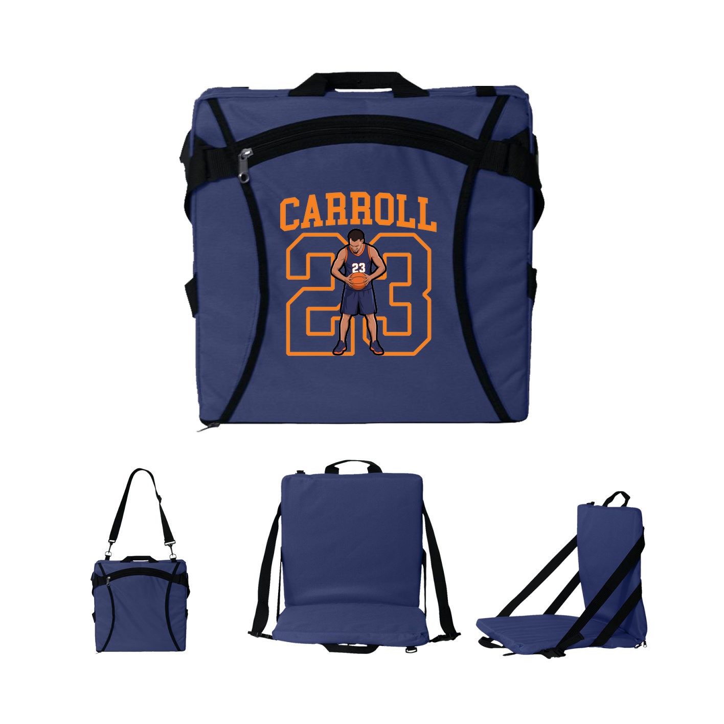 Folding Stadium Seat — Shirsey in Navy