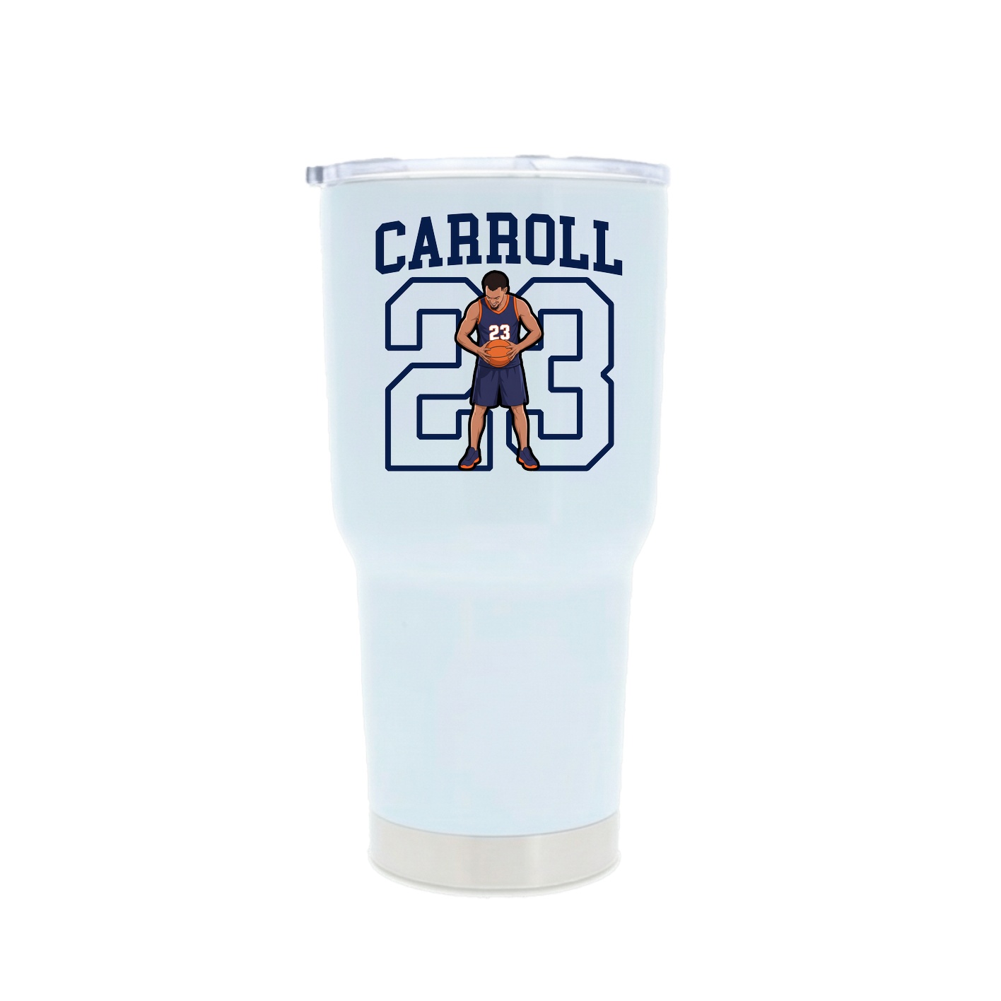 30oz Stainless Steel Tumbler — Shirsey in White