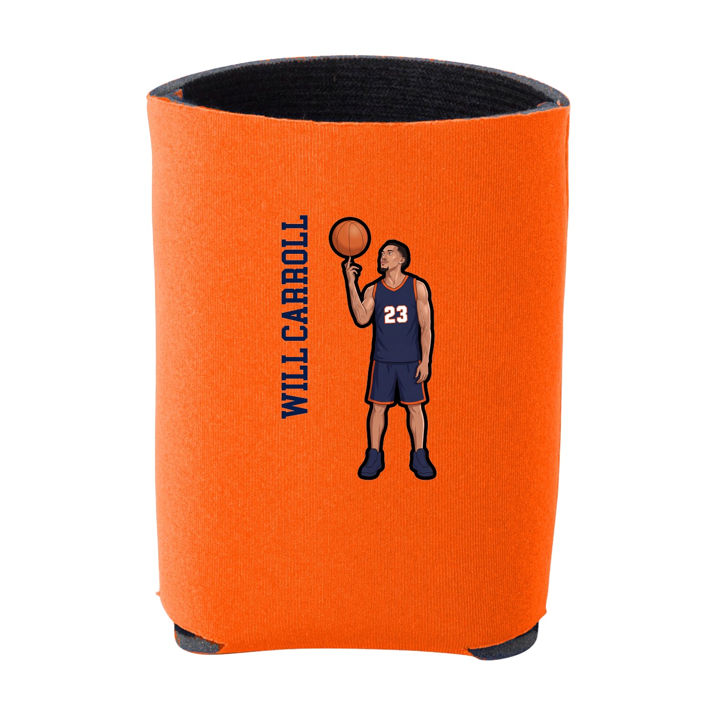 Can Holder — Name Vertical in Orange