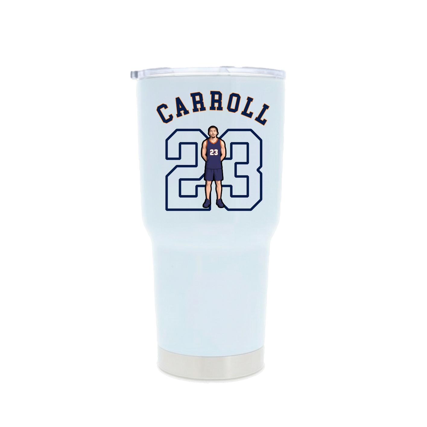 30oz Stainless Steel Tumbler — Shirsey Arch in White