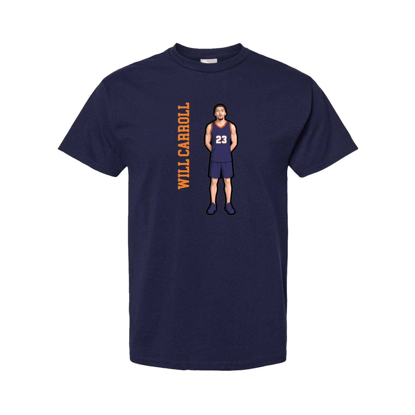 Youth Tee — Name Vertical in Navy