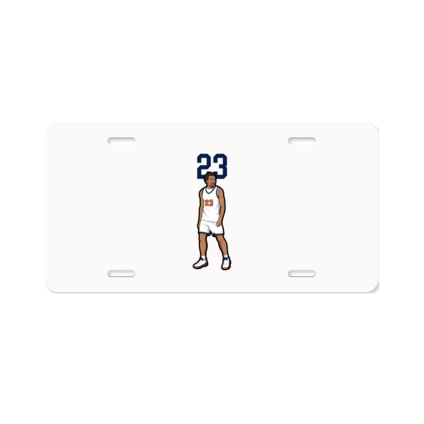 License Plate — Number Top in Classic