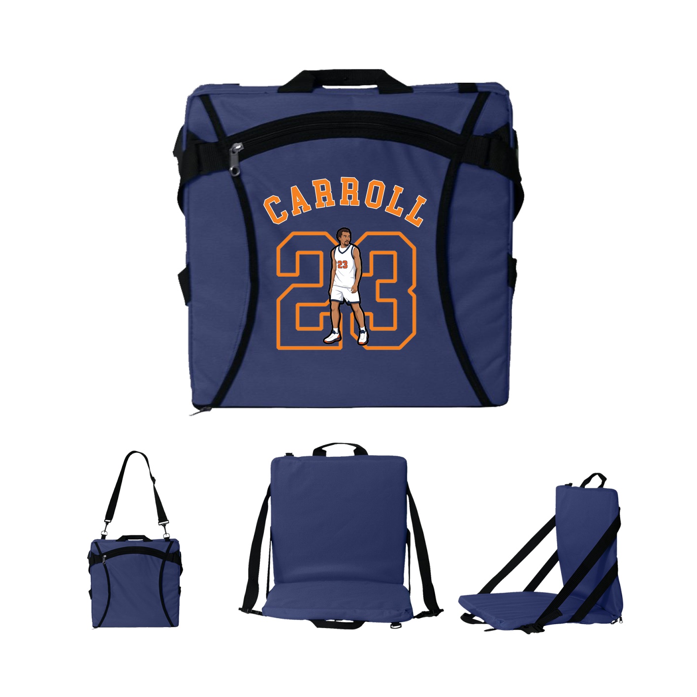 Folding Stadium Seat — Shirsey Arch in Navy