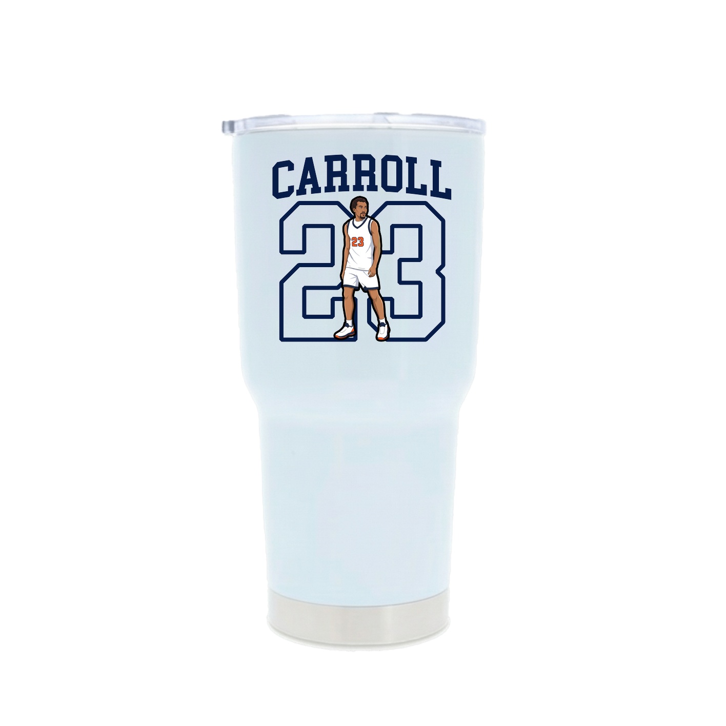 30oz Stainless Steel Tumbler — Shirsey in White