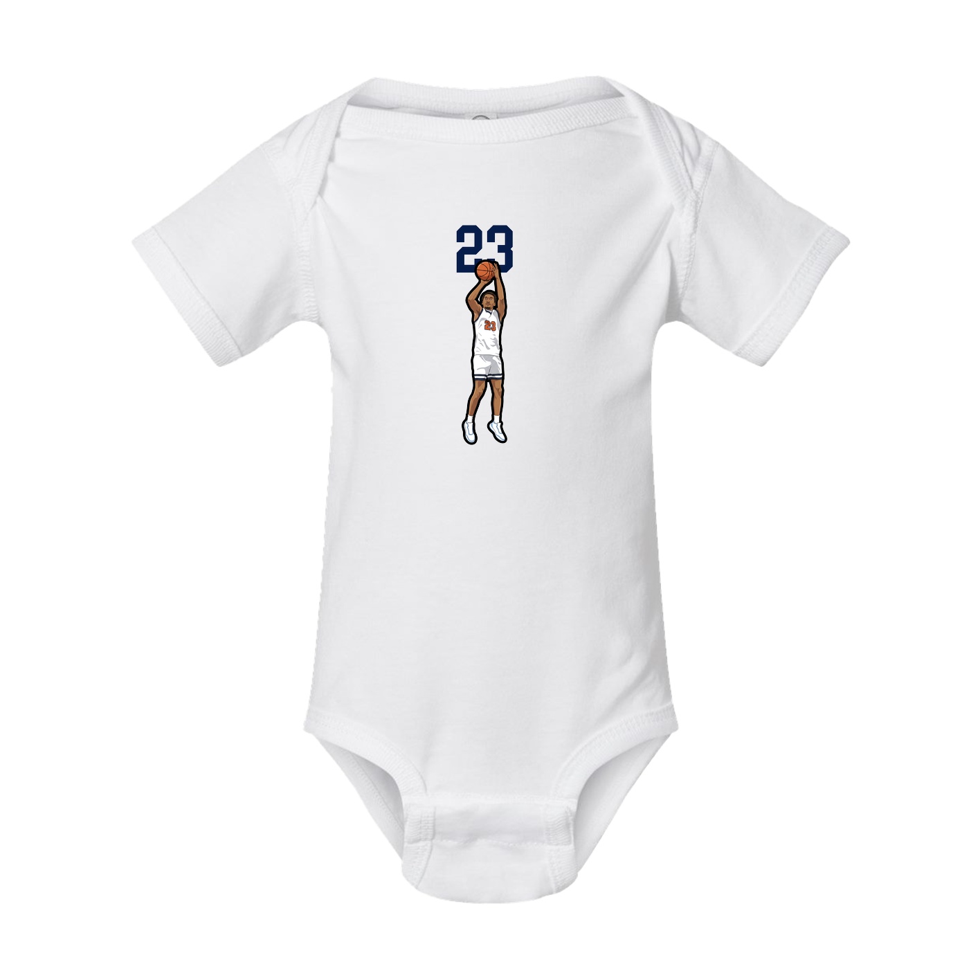 Baby Onesie — Number Top in White