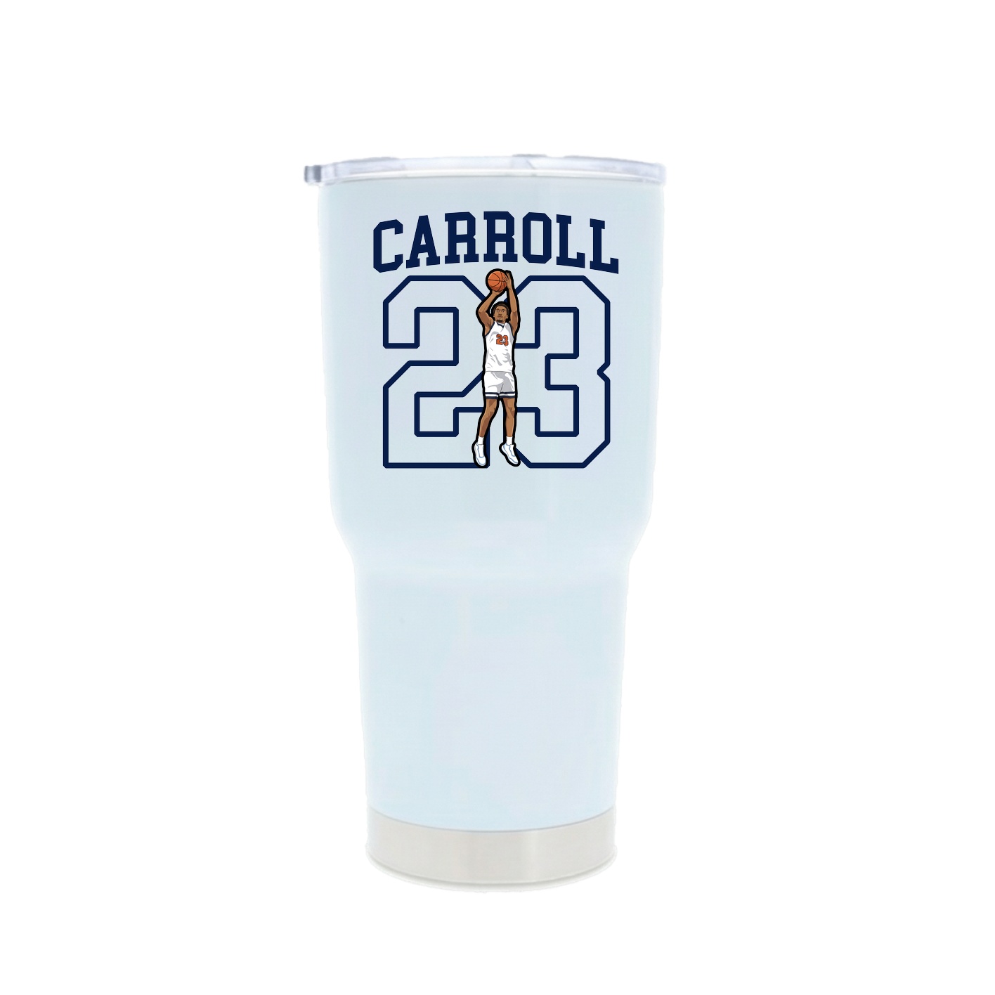 30oz Stainless Steel Tumbler — Shirsey in White