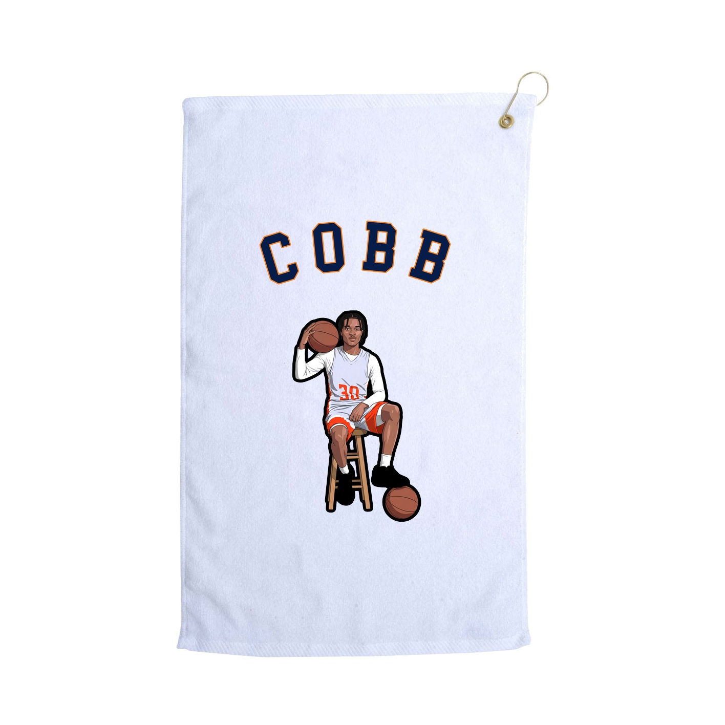 Golf Towel — Shirsey Arch in White