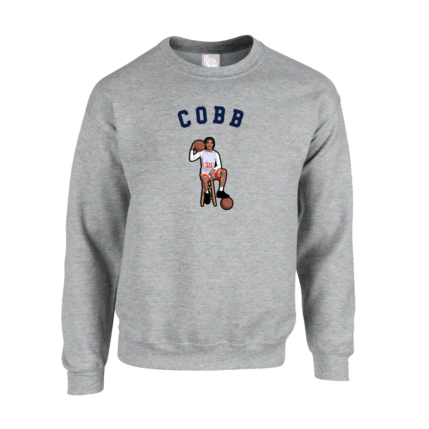Fleece Crew — Shirsey Arch in Grey