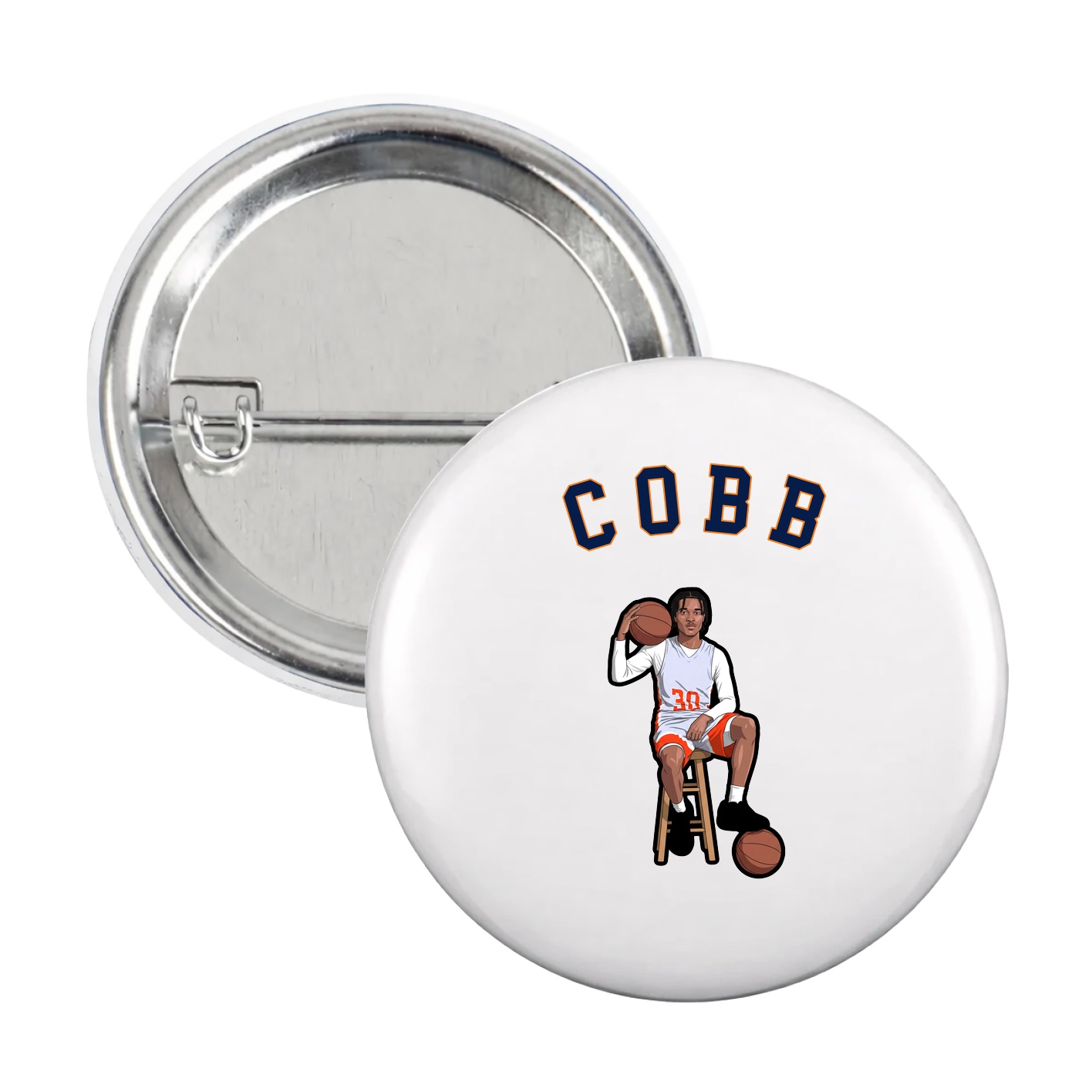 Game Day Button — Shirsey Arch in White