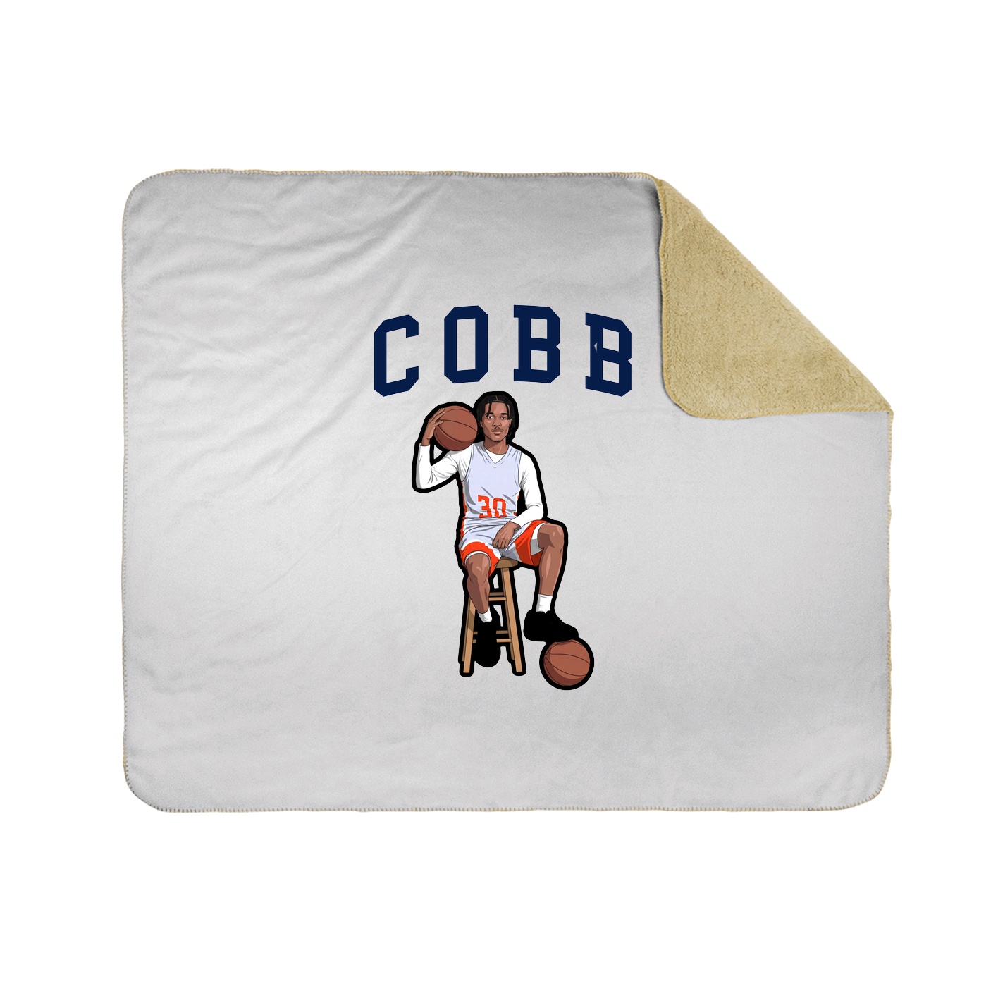Throw Blanket — Shirsey in White