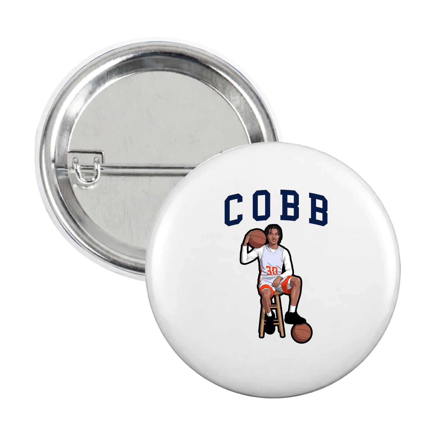 Game Day Button — Shirsey in White