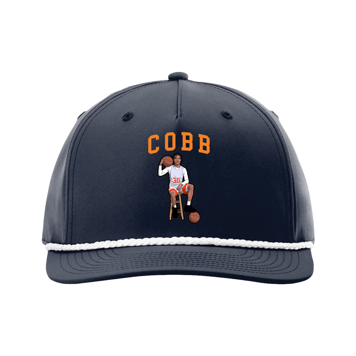 Five-Panel Classic Rope Cap — Shirsey in Navy