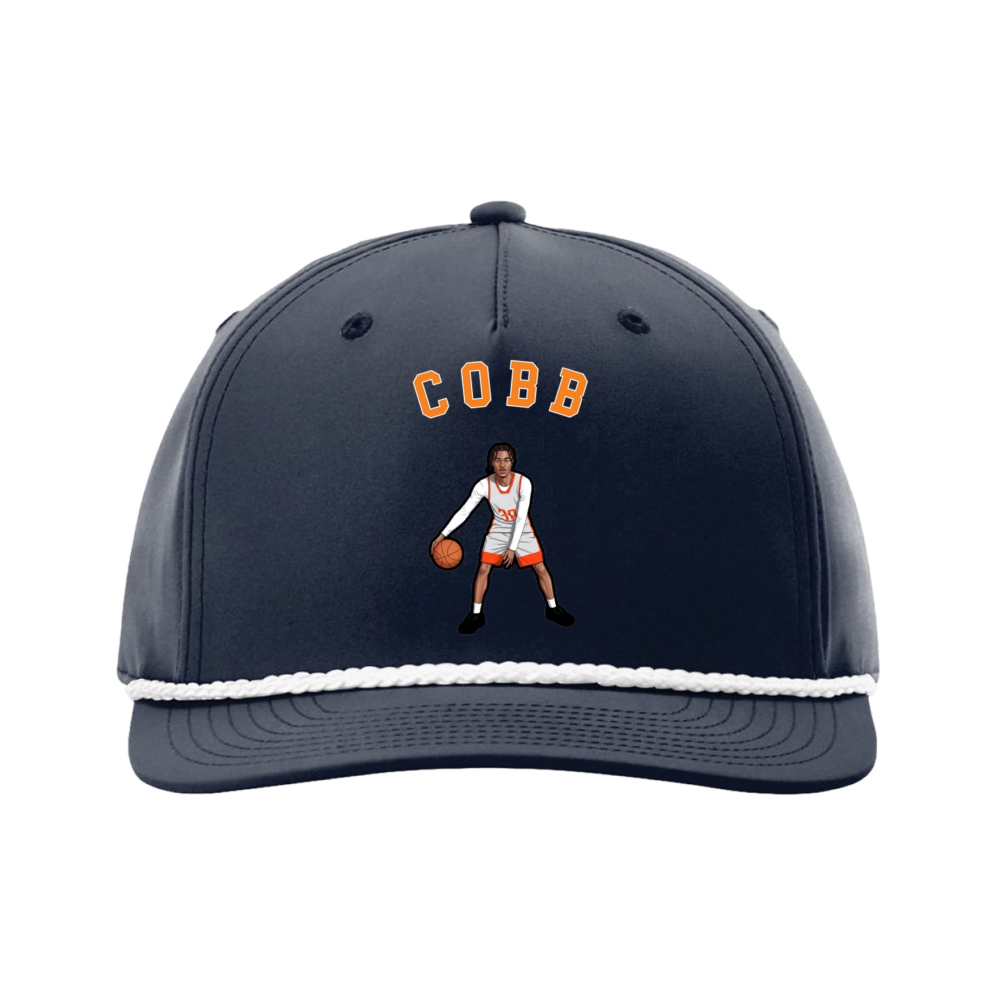 Five-Panel Classic Rope Cap — Shirsey Arch in Navy