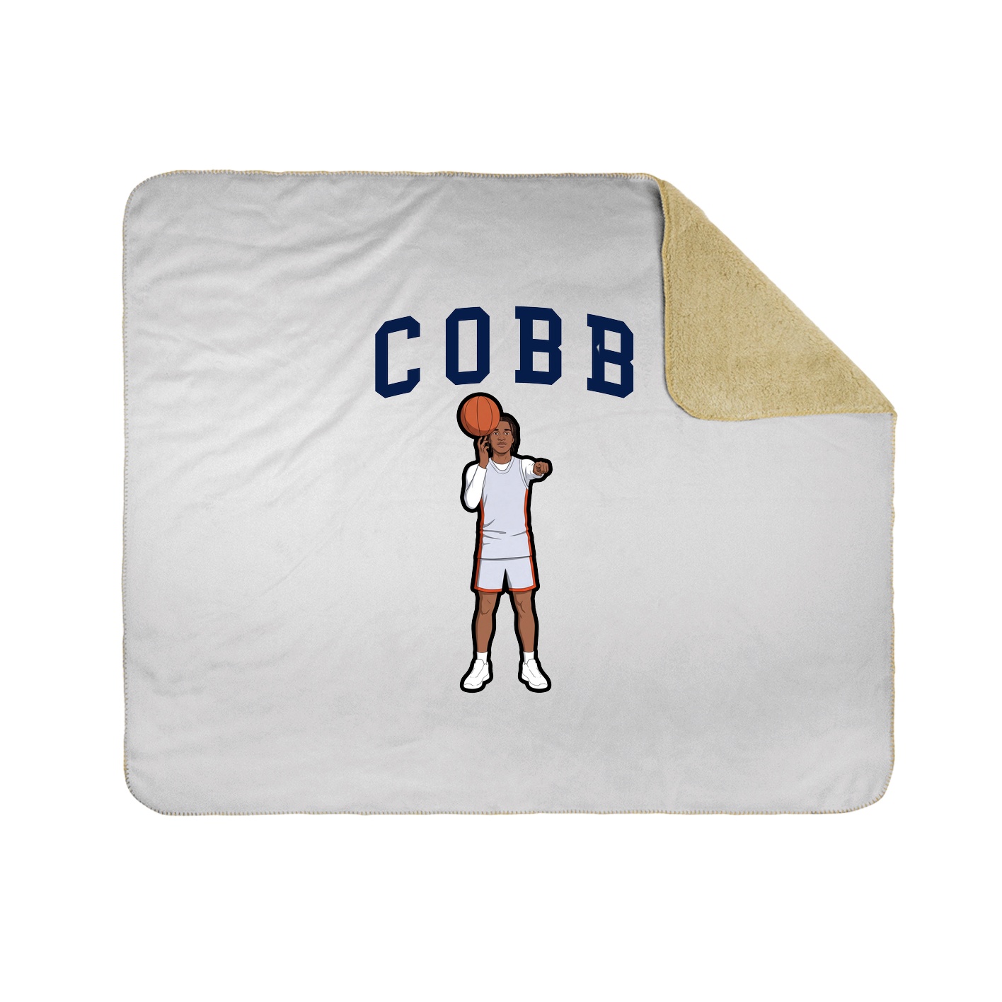 Throw Blanket — Shirsey in White