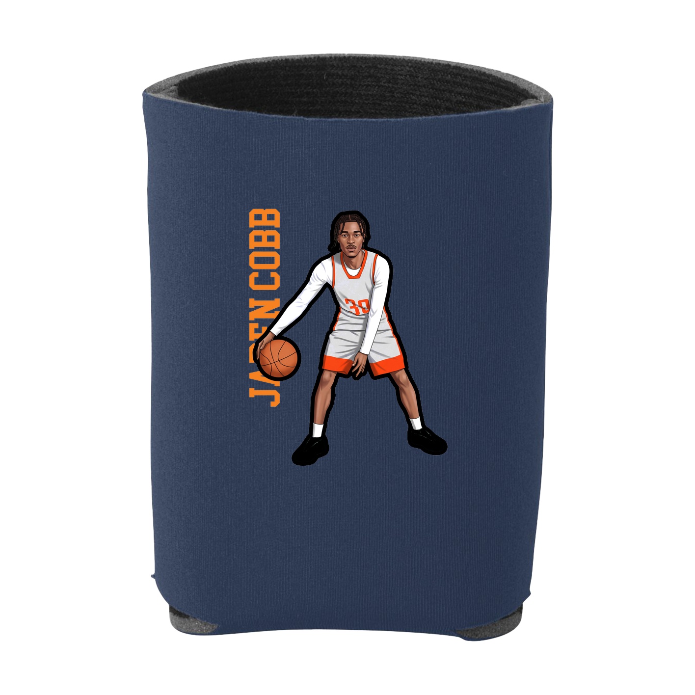 Can Holder — Name Vertical in Navy