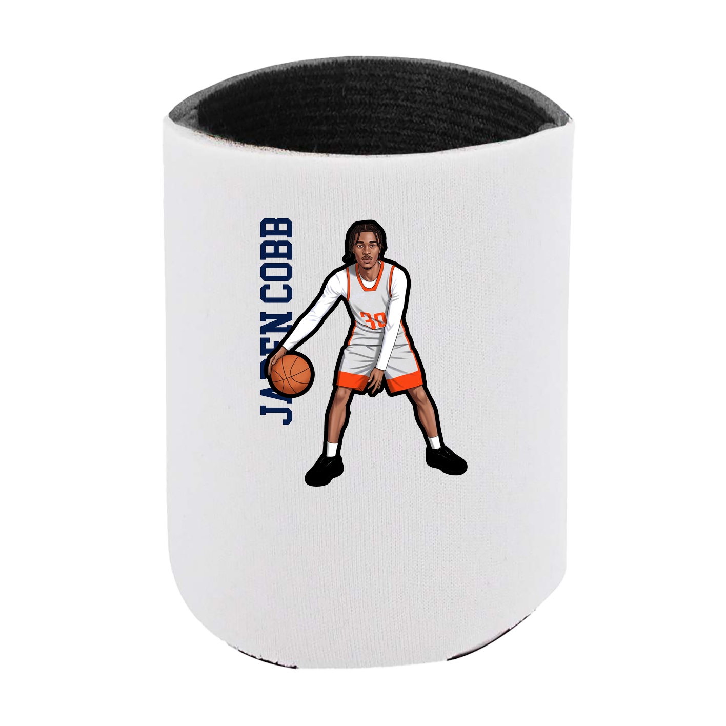 Can Holder — Name Vertical in White