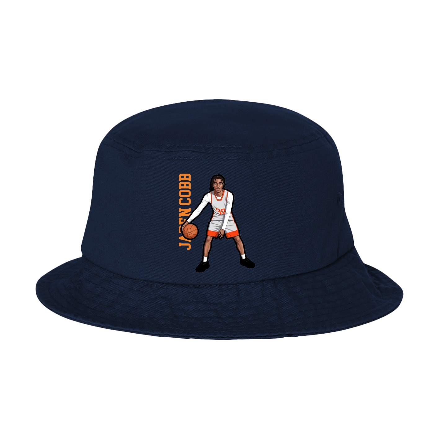 Bucket Cap — Name Vertical in Navy